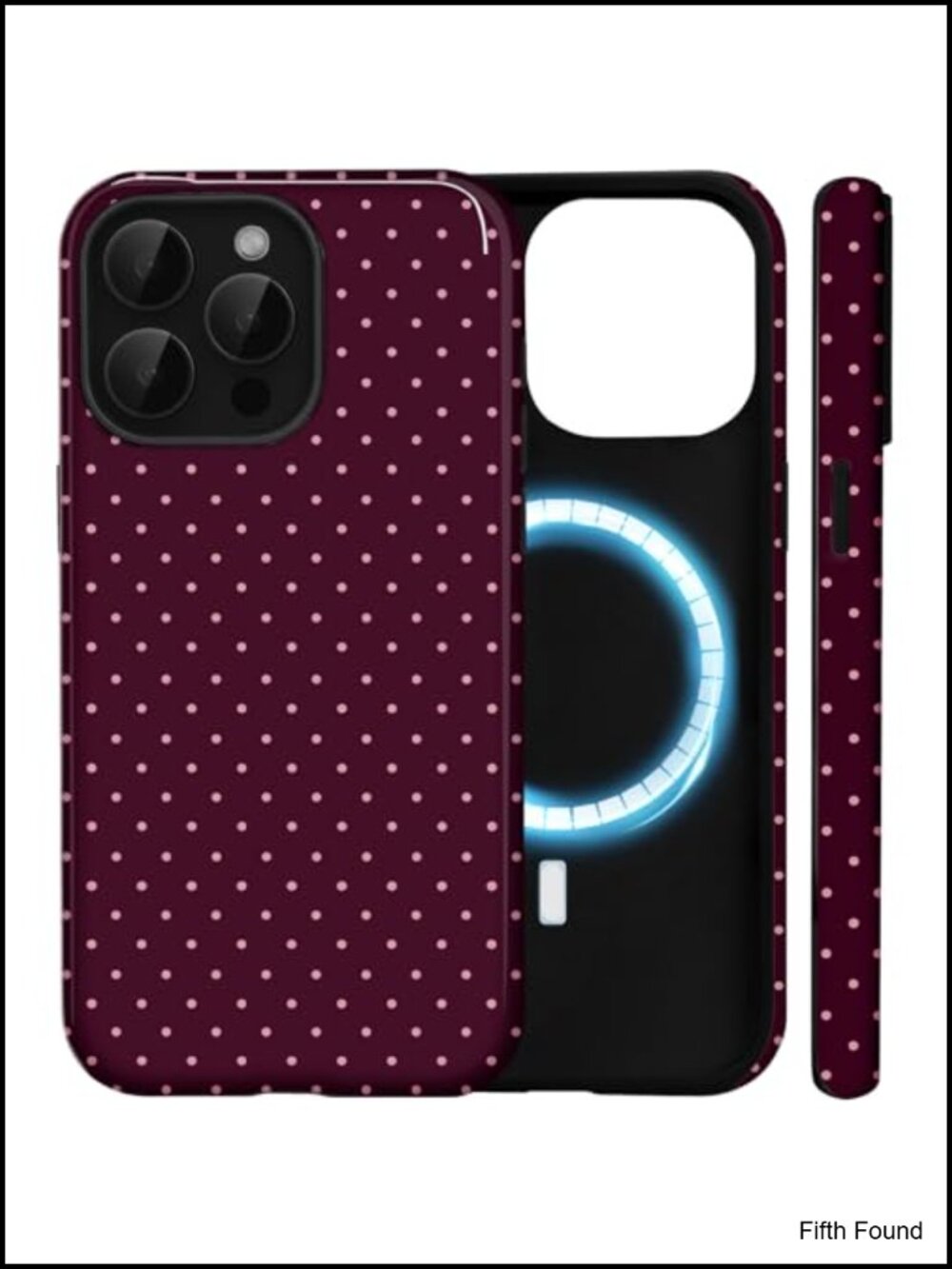 iPhone 12 Pro Max Magnetic Case Dual Layer Polka Dot Slim Fit